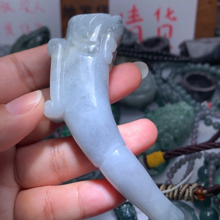翡翠颈饰未镶嵌保真天然A货翡翠