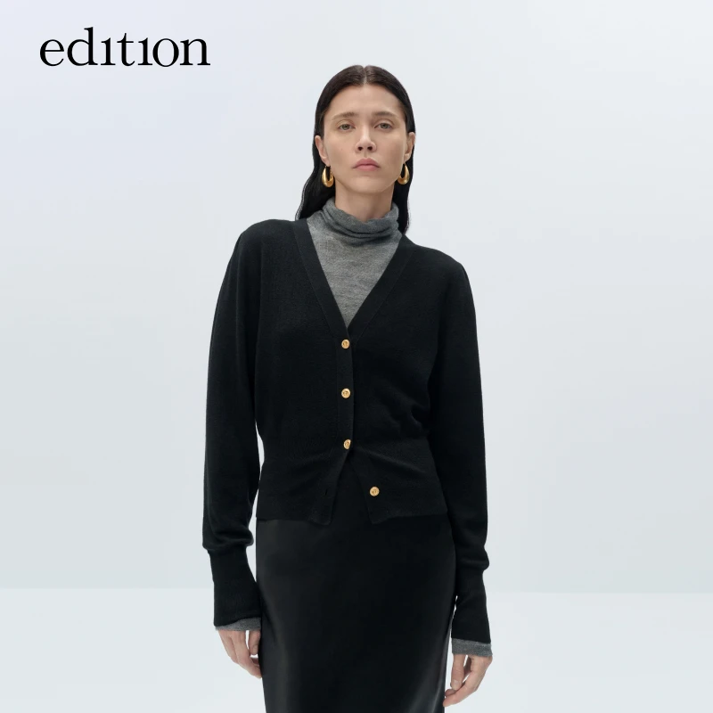 【金拐子专属】edition小众复古金属扣绵羊毛开衫#EBB4CART22