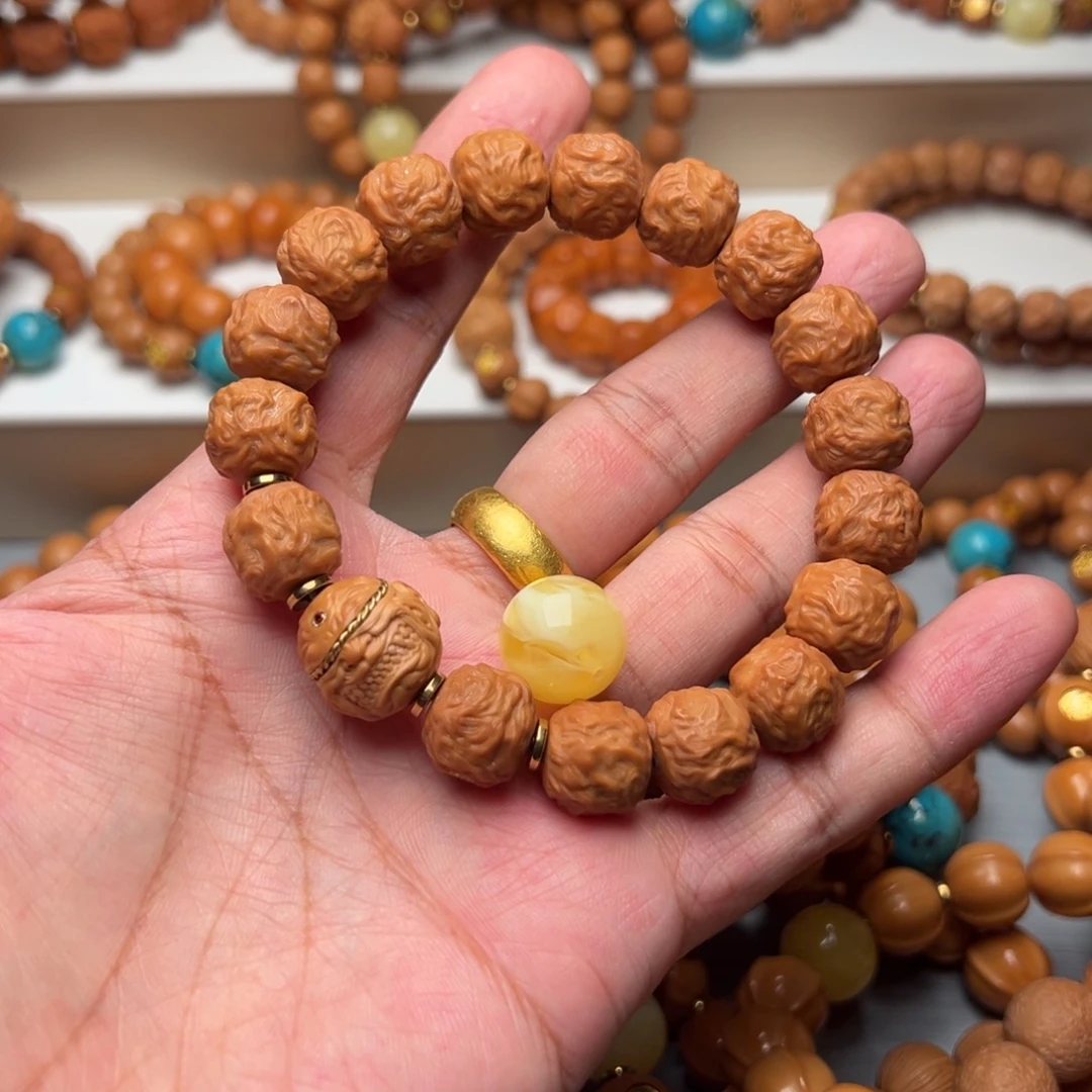 王***木手串猴头核桃游龙