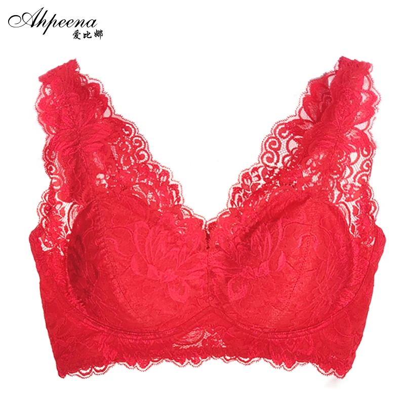 莫代尔红色背心式全罩杯文胸内衣女B453
