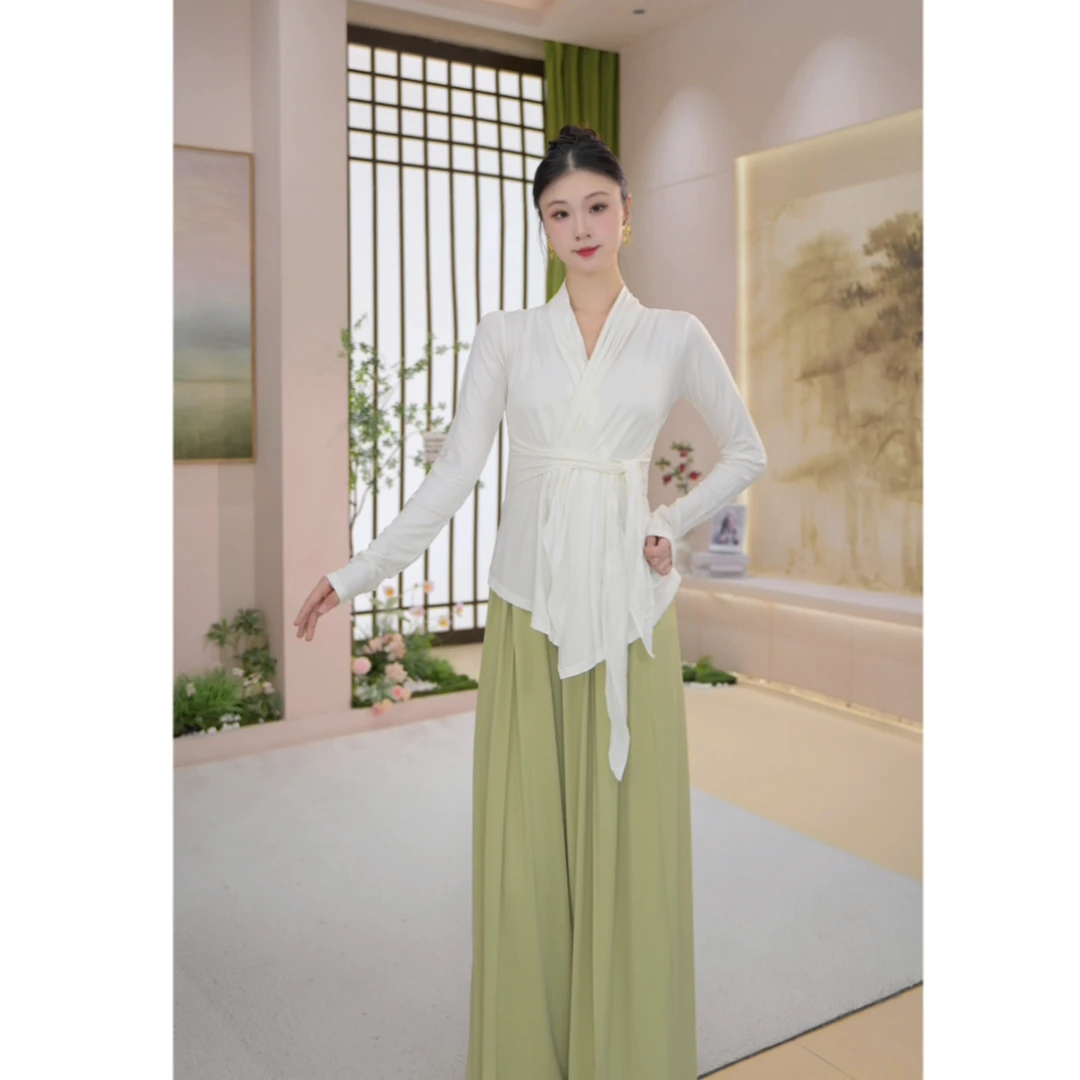 王小婧高弹练功服开衫现代舞瑜伽古典拉丁