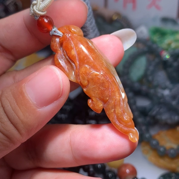 翡翠颈饰未镶嵌保真天然A货翡翠