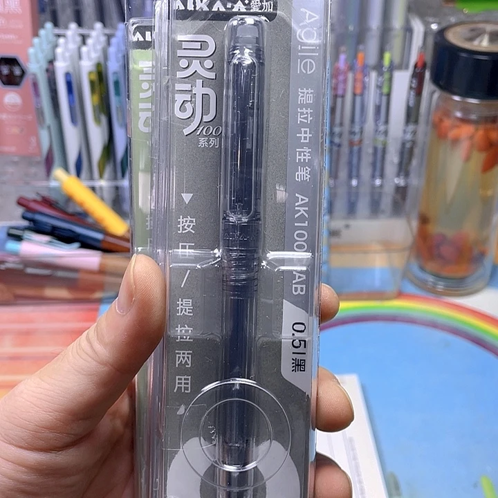 爱加灵动100黑笔一支
