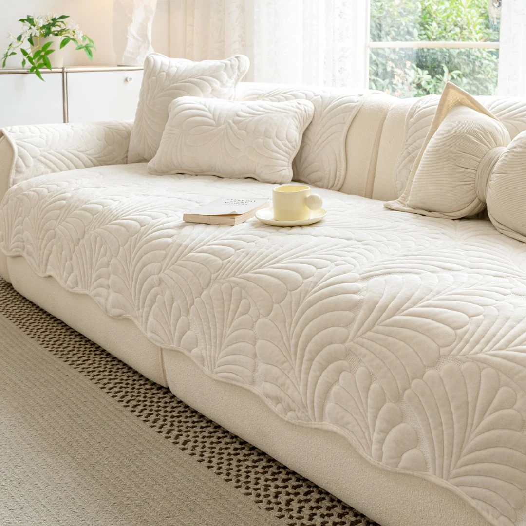 洱峰秋冬季加厚牛奶绒沙发垫子2025新款冬天毛绒坐垫防滑套罩盖布