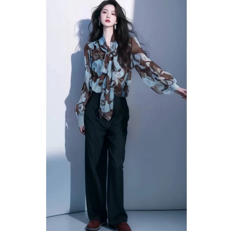 韩版时尚小从长袖衬衫女2025年春秋季新款洋气休闲百搭设计感上衣