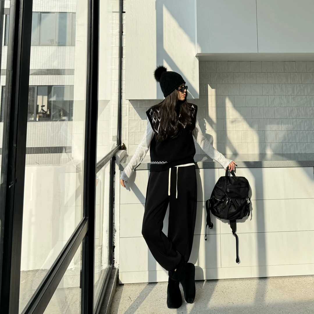 王嬛嬛MsLime24年新款时尚休闲气质百搭休闲裤 HC2D2860