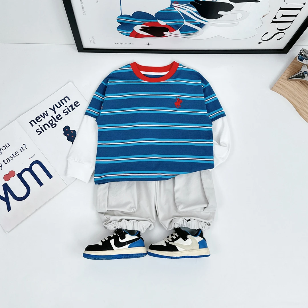 男童套装2025新款春装儿童春秋季两件套潮 HZ25120 悠悠童话童装