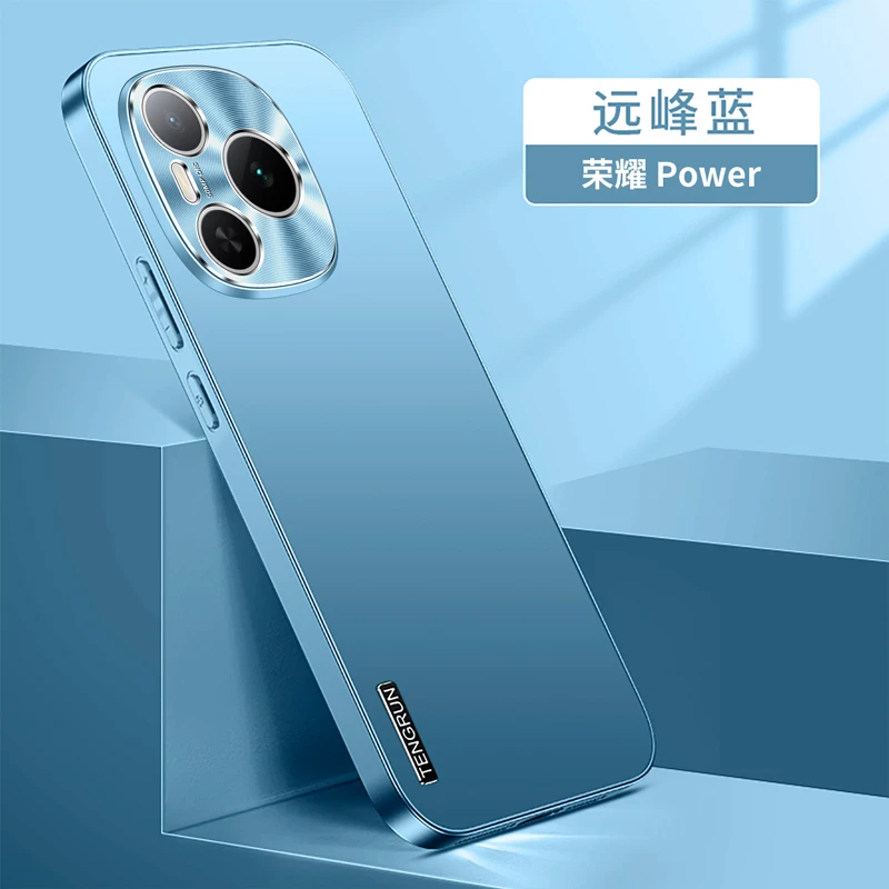 适用荣耀Power手机壳磨砂哑光金属镜头超薄全包防摔保护套高级感
