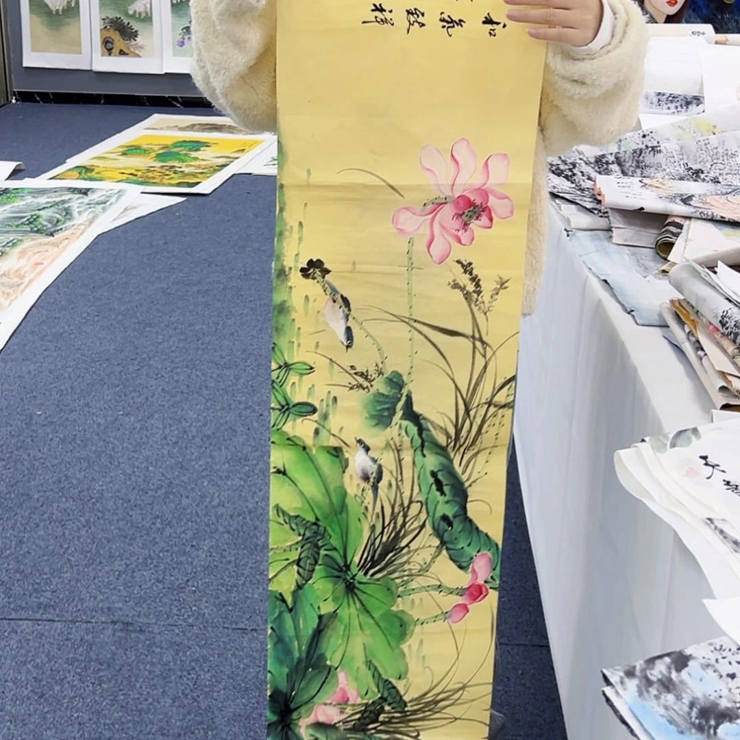 国画事事顺心如意万事