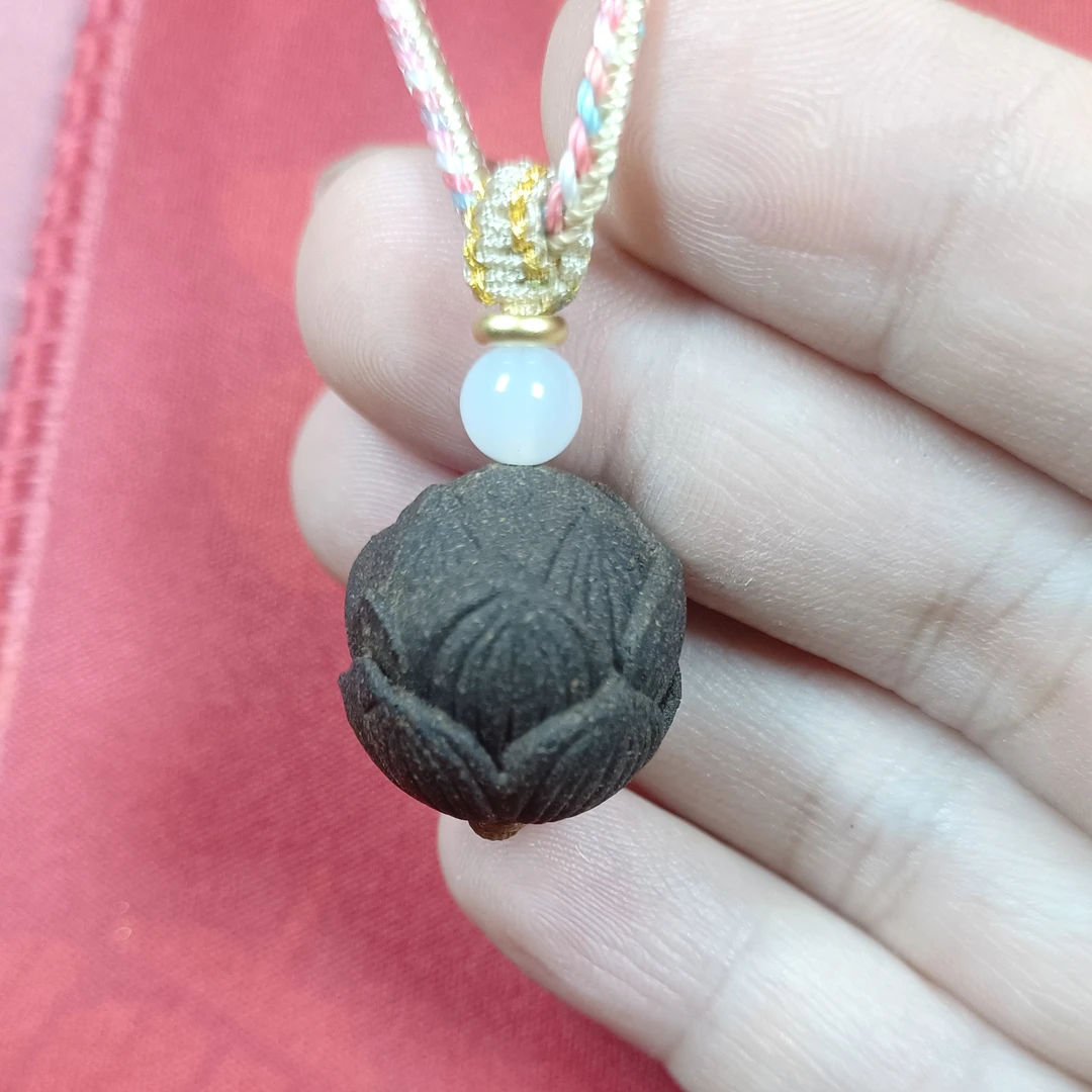 【健脾和胃香方】2.0cm莲花合香珠中药手串非遗古法制作