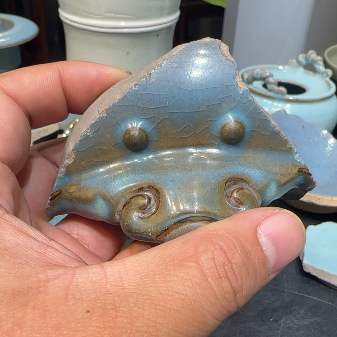 瓷片钧瓷瓷片标本