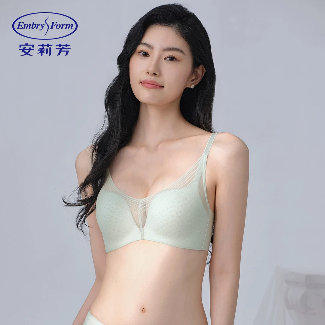 【风巢聚聚杯】安莉芳网纱无钢圈夏季透气聚拢文胸女士内衣EBW0956