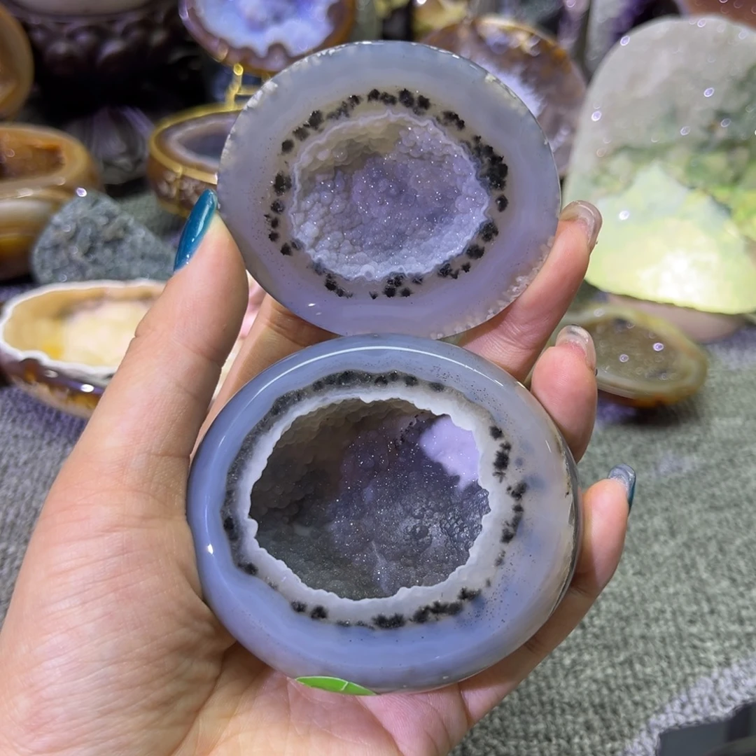 未镶嵌摆件紫晶聚宝盆