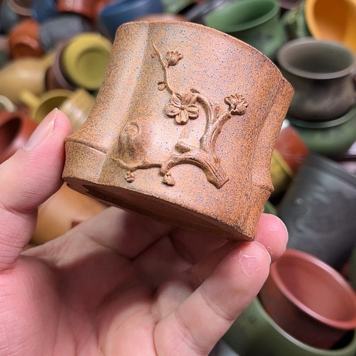 紫砂茶杯全手工紫砂主人杯