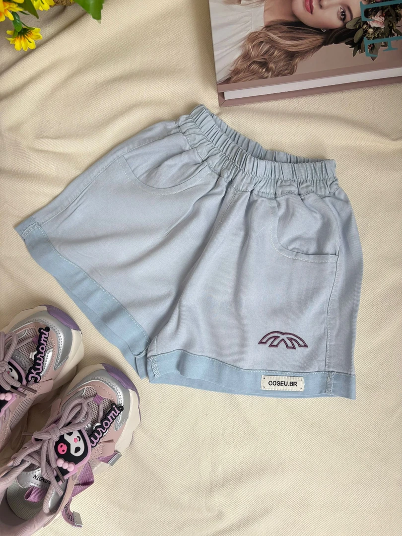 800051童装女童牛仔裤五分短裤2025夏季宝宝韩版潮酷洋气女孩短裤