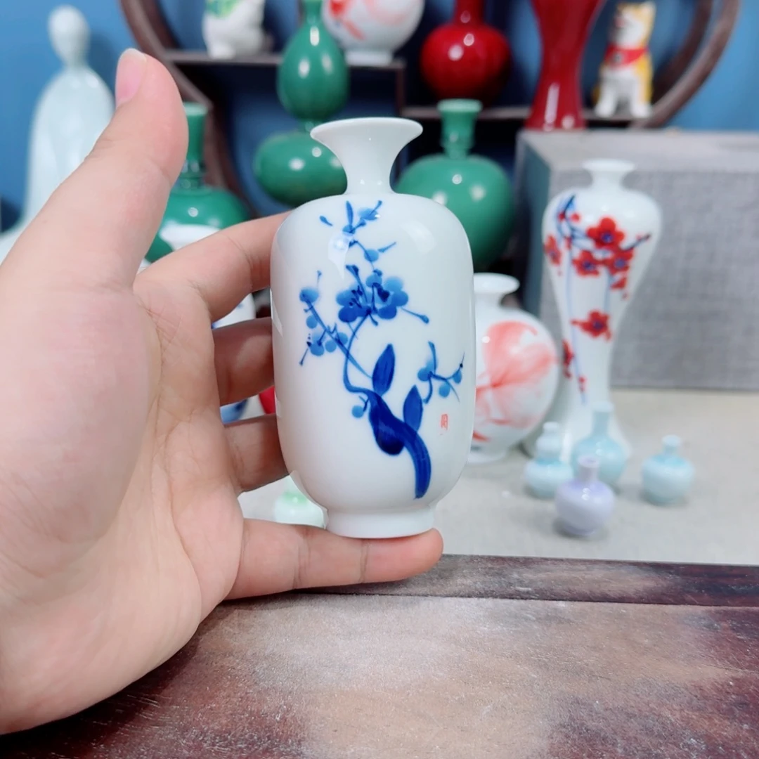 陶瓷手工小花器摆件