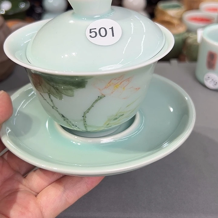 任*双龙泉敬悦青瓷品茗杯