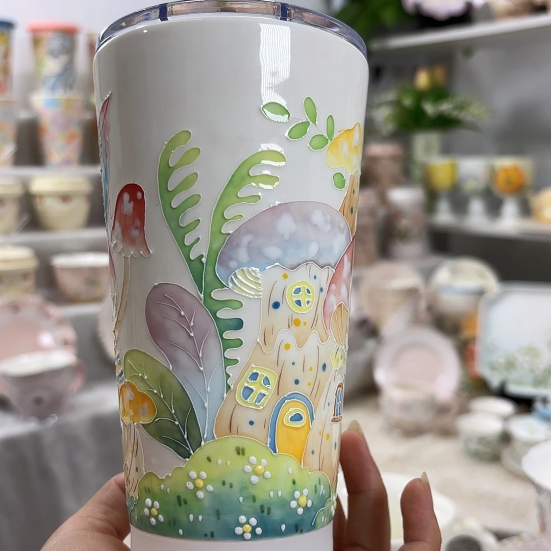 手绘创意高温釉下彩陶瓷