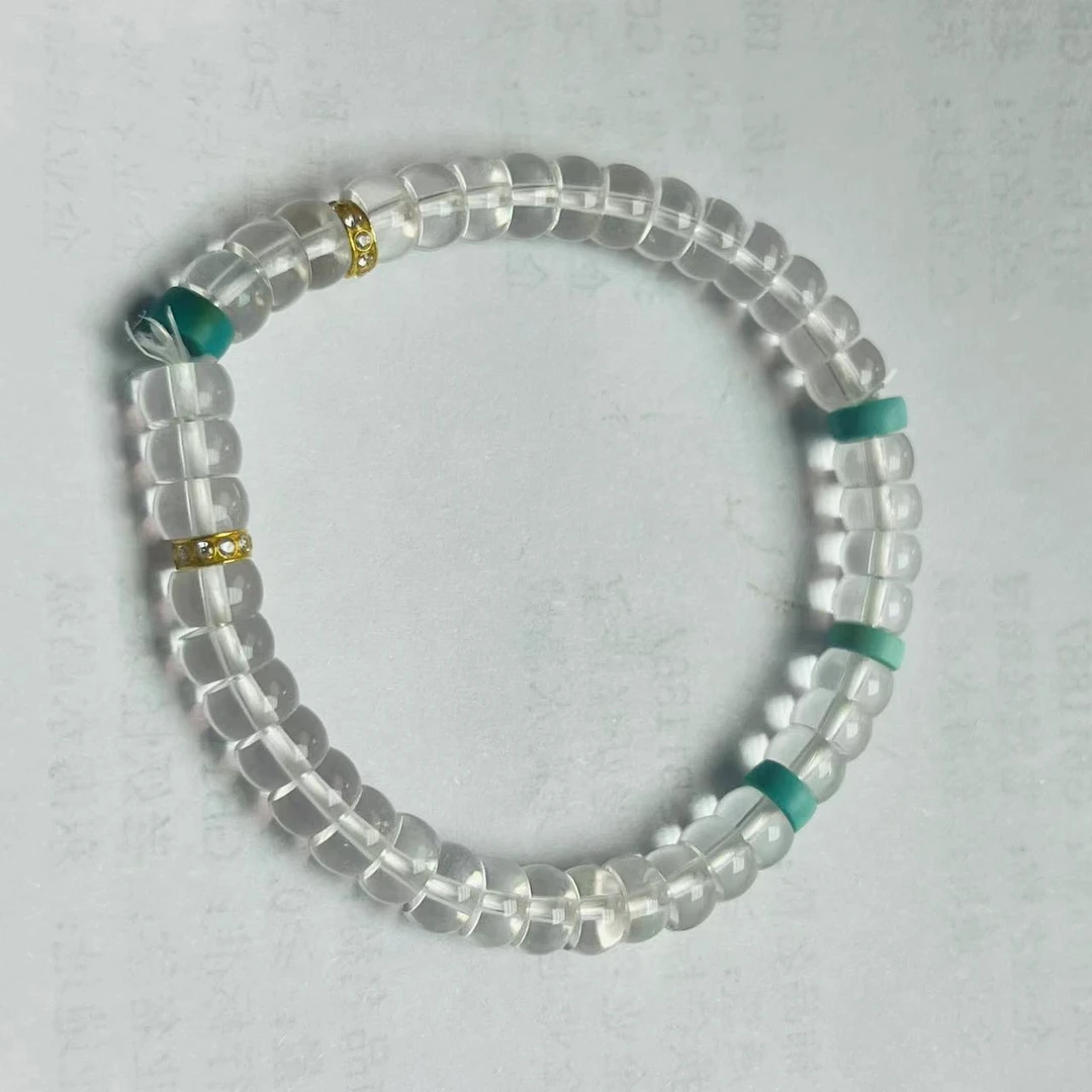 东海天然白水晶直切手链