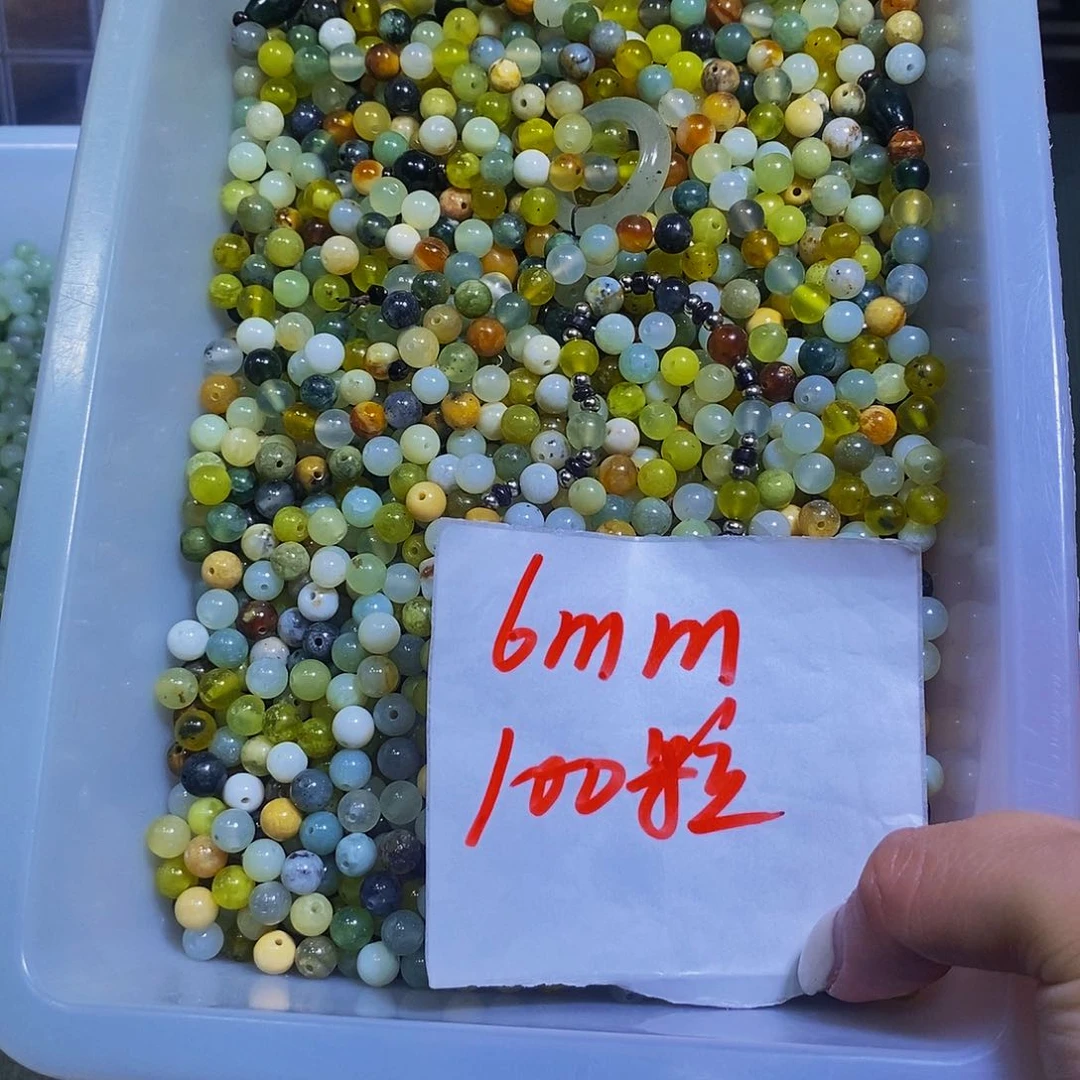 未镶嵌蛇纹石玉珠宝半成品191