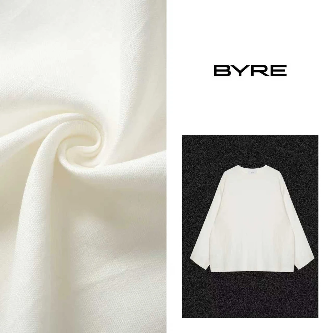 BY719 亚麻宽松T恤【冷水手洗】