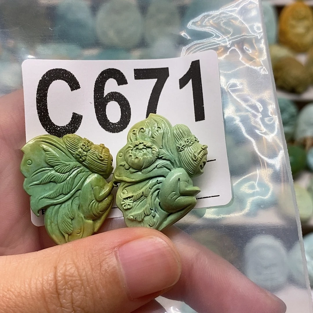 未镶嵌绿松石定制一****夫