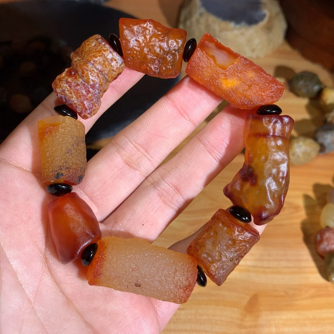玛瑙/玉髓未镶嵌手链