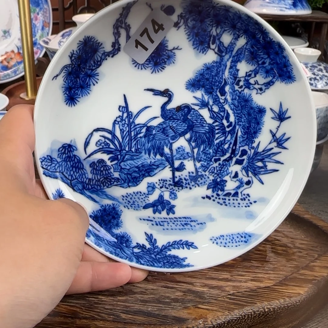 瓷片景德镇手绘青花茶器174