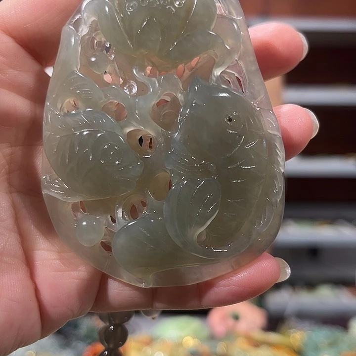 岫玉未镶嵌毛衣链