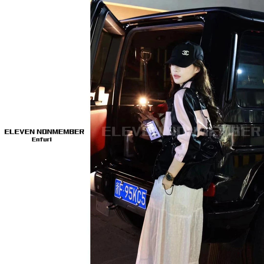 EN 202/SS | 立领拼接绵羊皮外套 GG77126