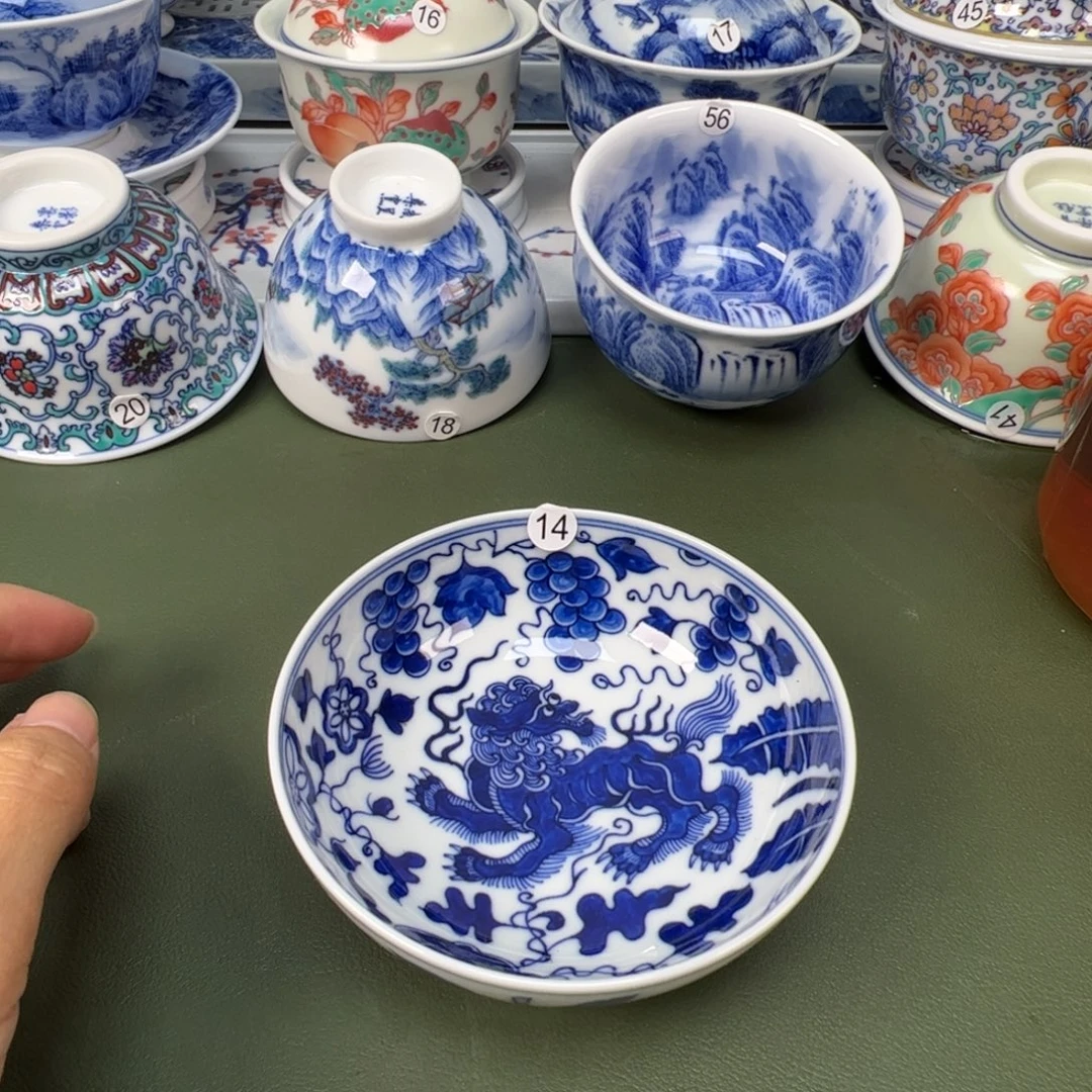 陶瓷景德镇纯手工纯手绘茶具木木14