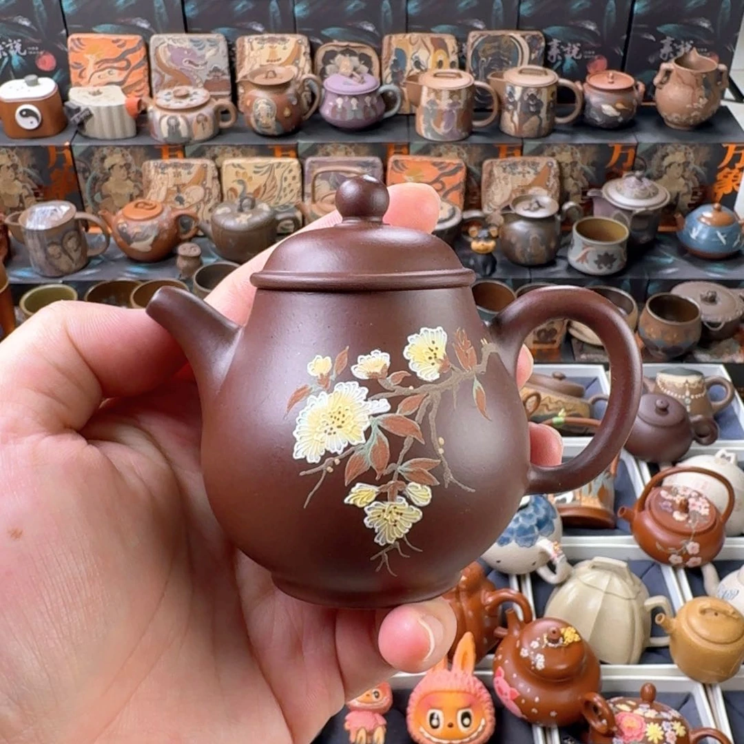 茶壶紫砂120cc原矿精工半手