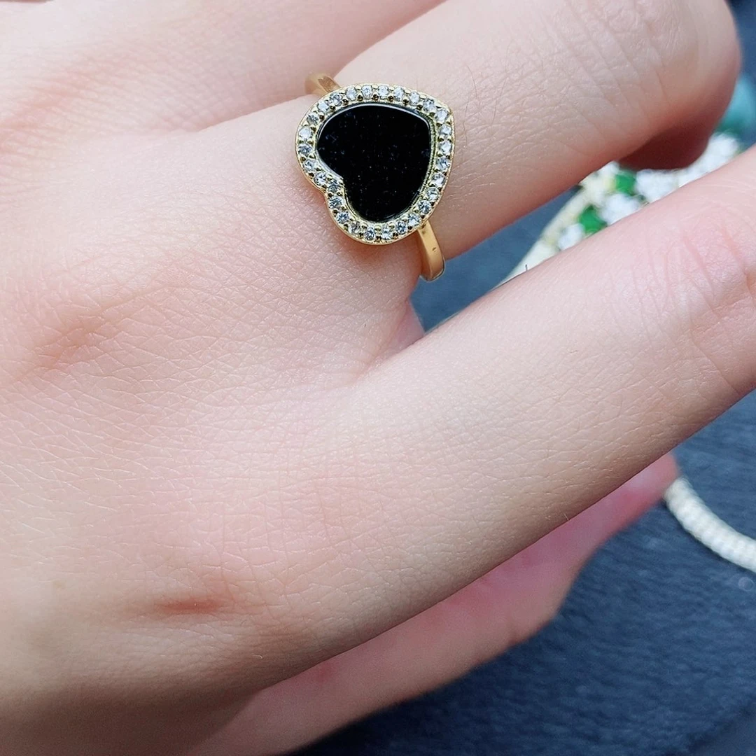 银S925镶嵌戒指翡翠