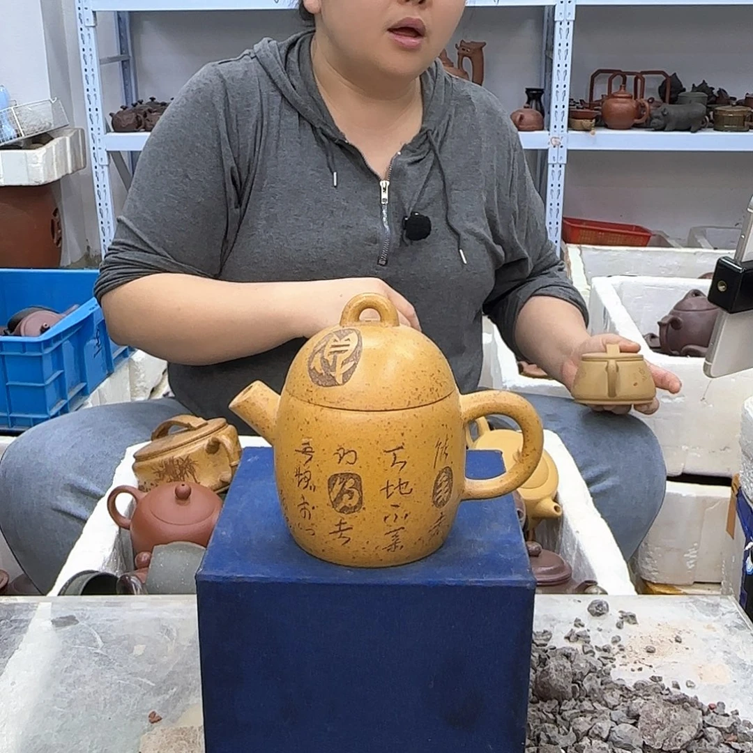 茶壶紫砂宜兴紫砂壶瑕疵处理