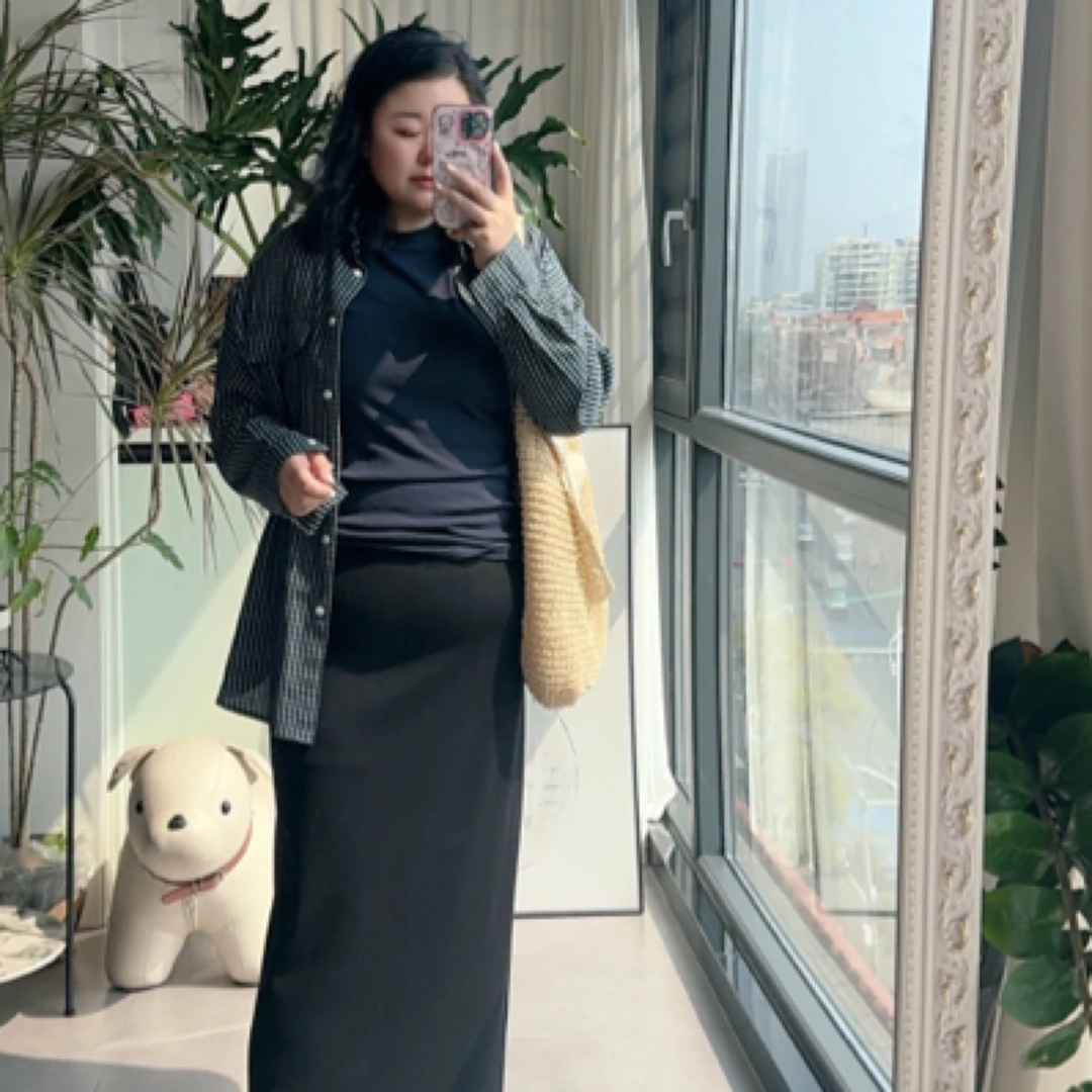 2108韩系小蓝格衬衣