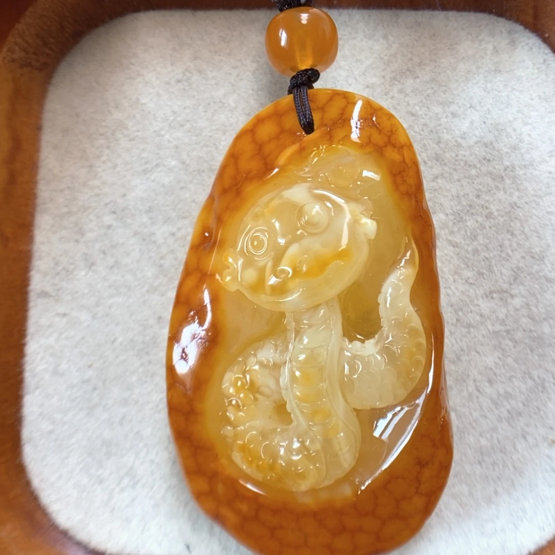 未镶嵌项链蜜蜡蜜蜡吊坠