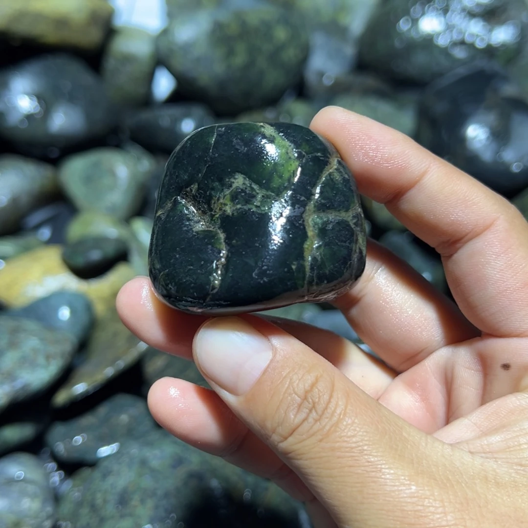 未镶嵌蛇纹石玉西藏藏玉药王石我**择