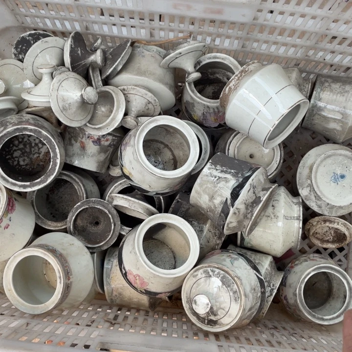 玻璃手工艺品陶瓷艺术摆件4个