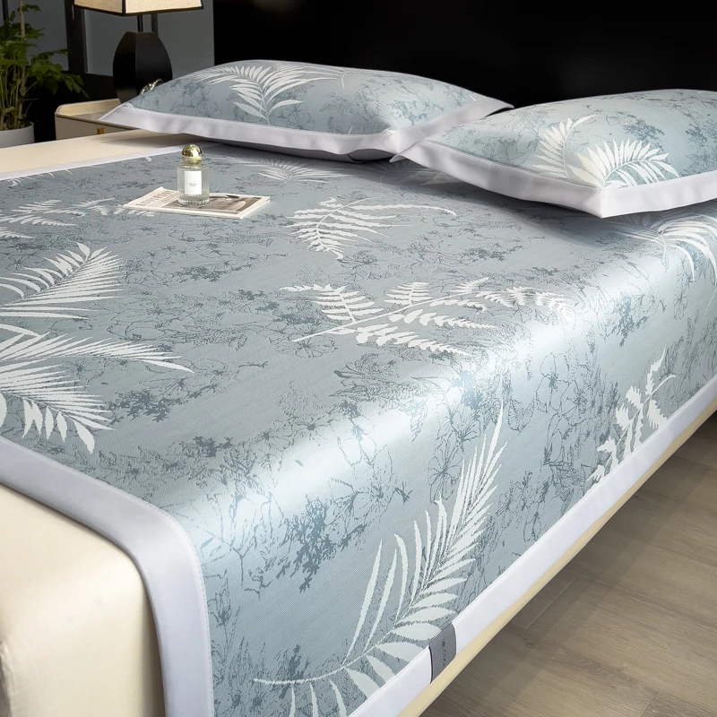 水星.家纺2025新款PE50提花凉感凉席系列-床席款舒适柔软水洗