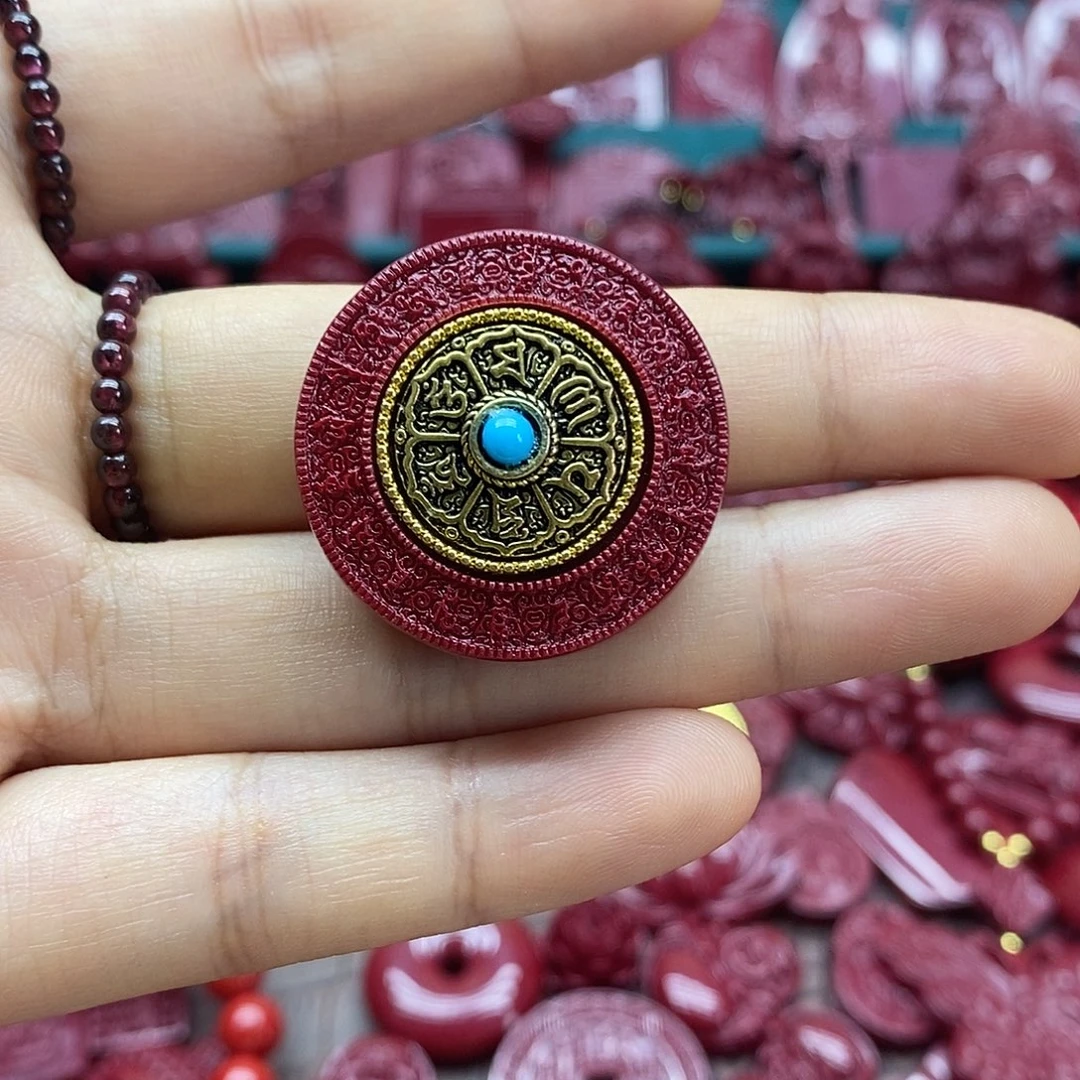 天然辰砂0000朱砂吊坠