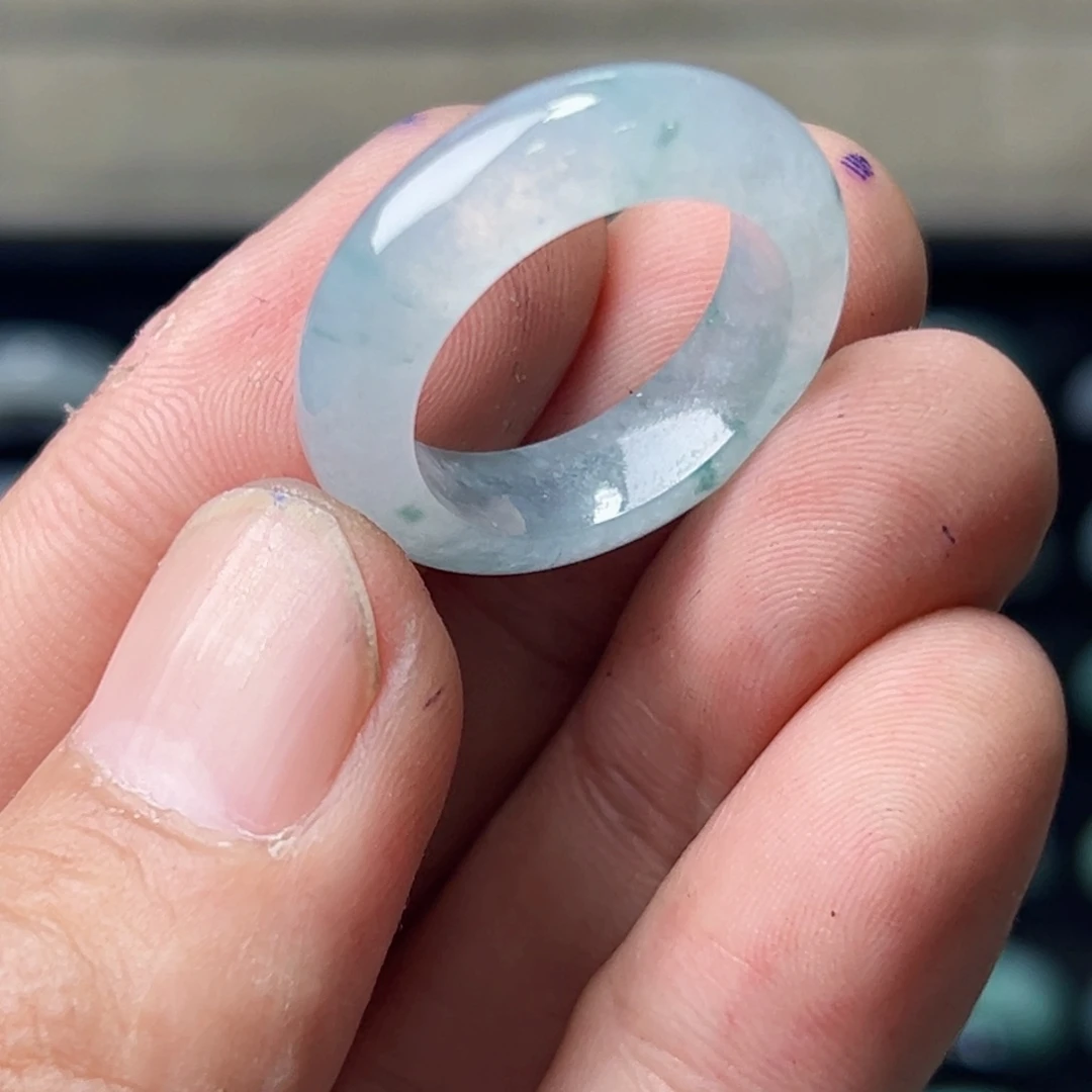 定制翡翠未镶嵌圈口19号