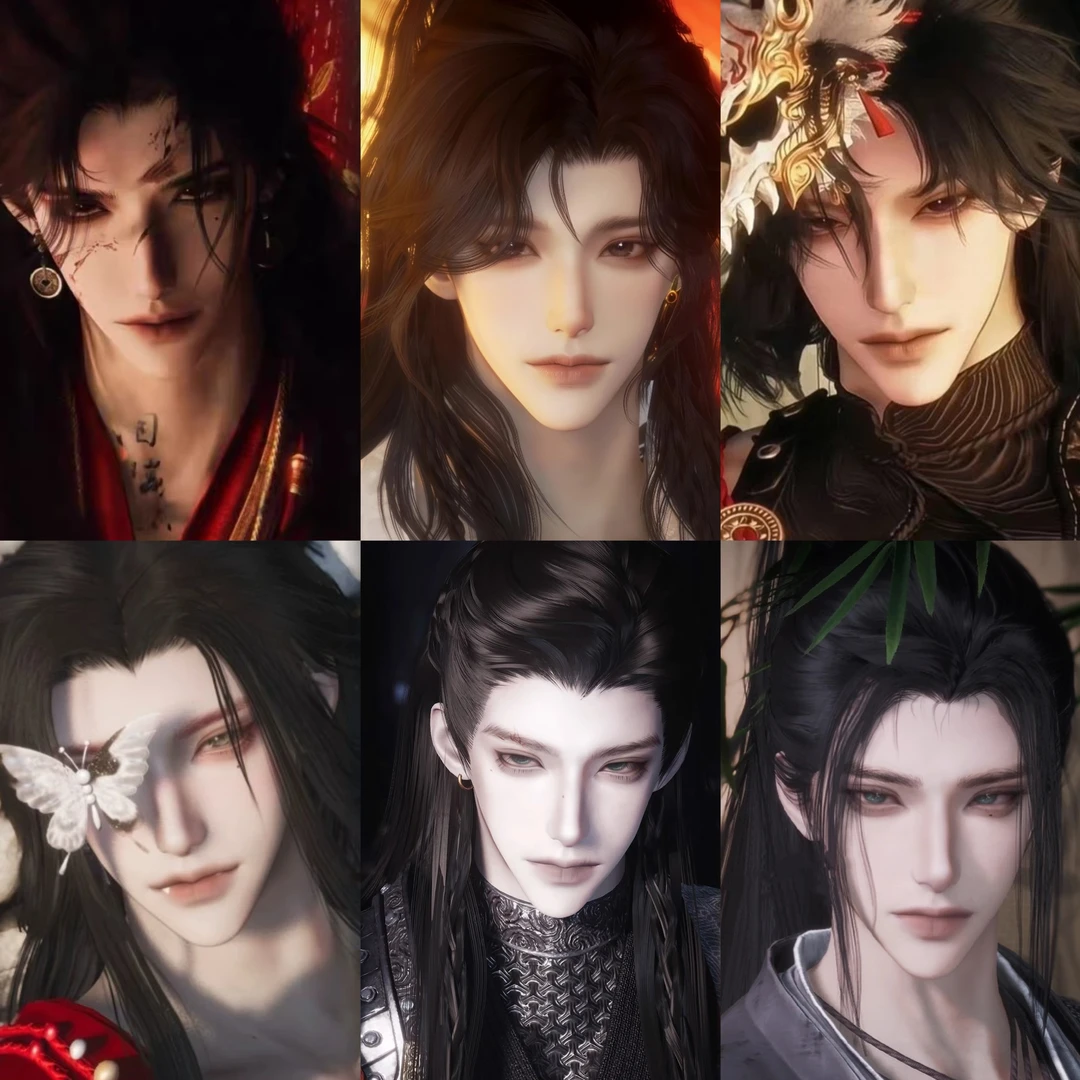 国 际 超帅的燕云十六声男捏脸 含导入教程设计