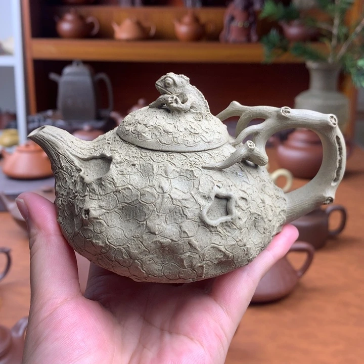 尘***客茶壶紫砂全手工容量200