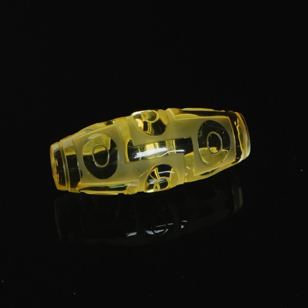 DY-M4147 金珀天珠桶珠 11.23g