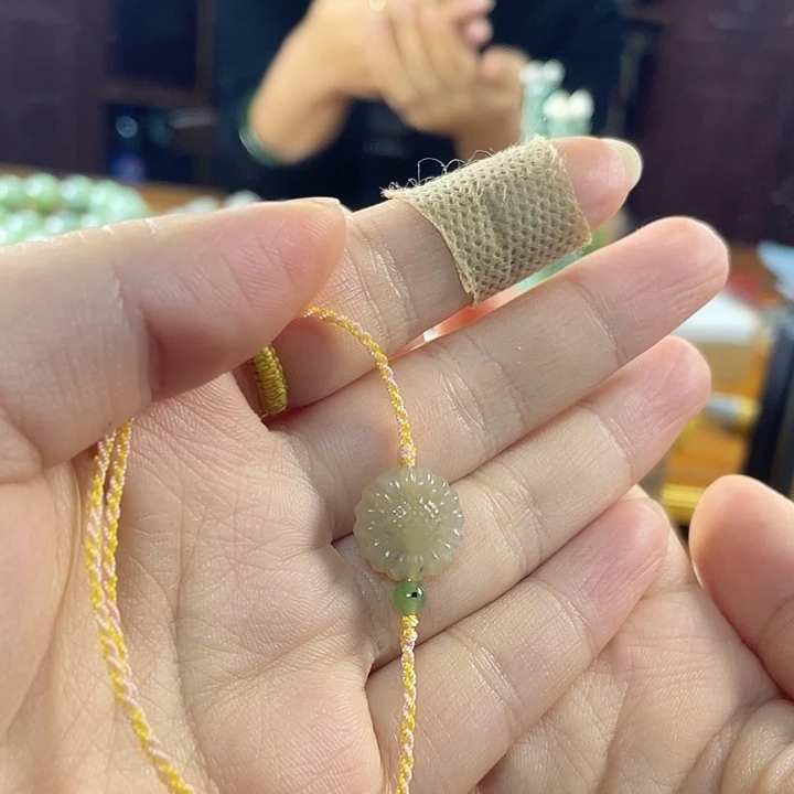 和田玉（黄玉）未镶嵌套链