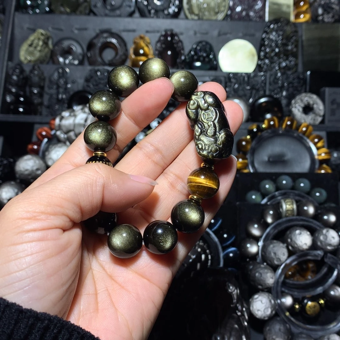 一***客黑曜岩未镶嵌珠宝奇石