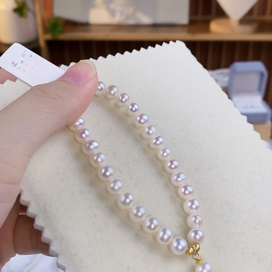 淡水珍珠手绳银S925镶嵌