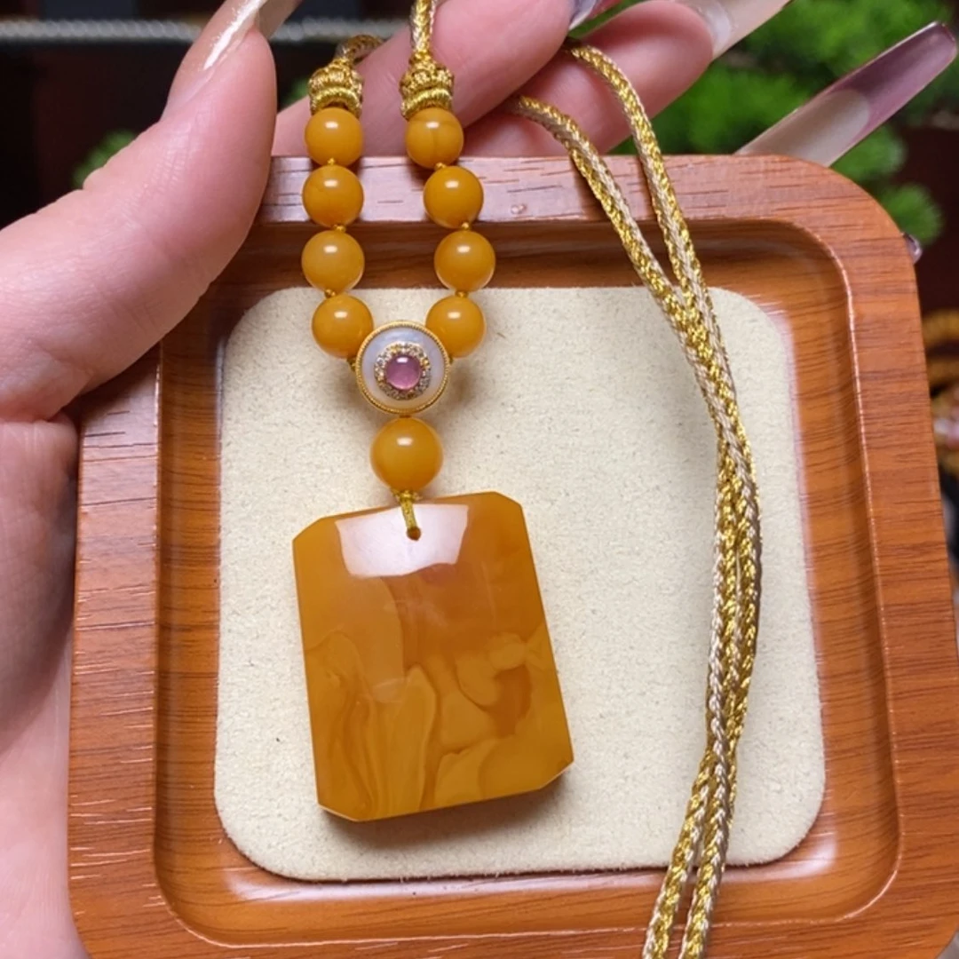 【闪购商品】蜜蜡颈饰未镶嵌项链