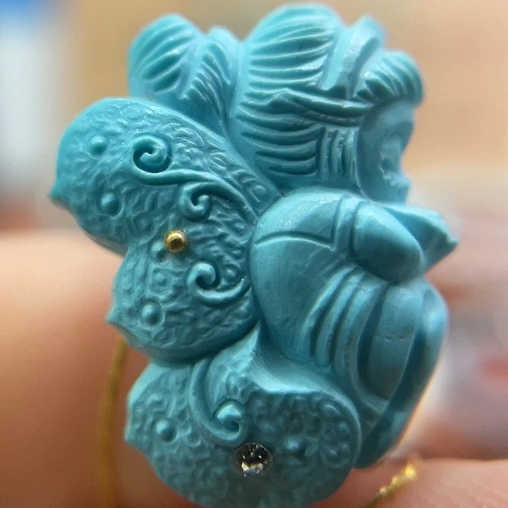 绿松石未镶嵌珠宝奇石