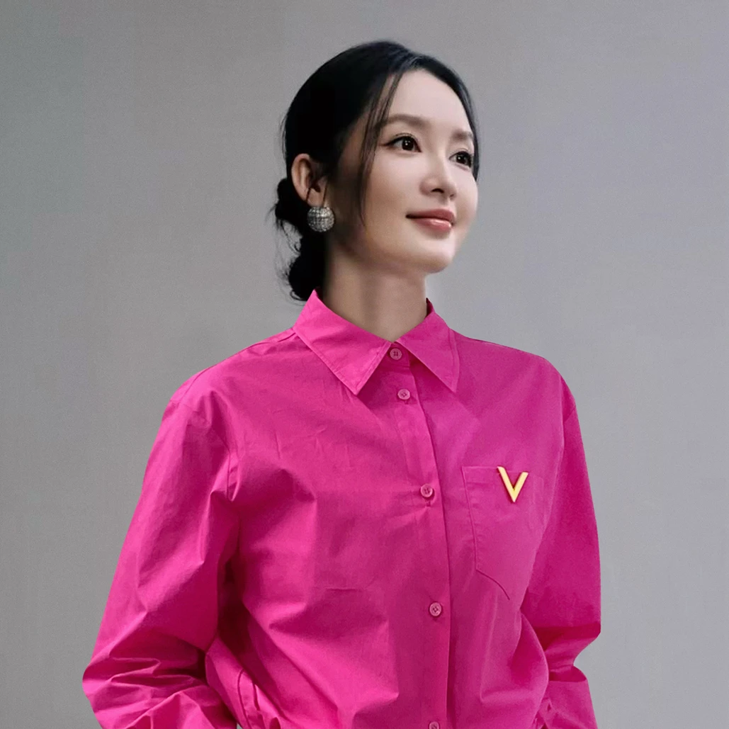 顽趣捏捏可机洗鱼骨造型抗皱棉衬衫女款百搭衬衣